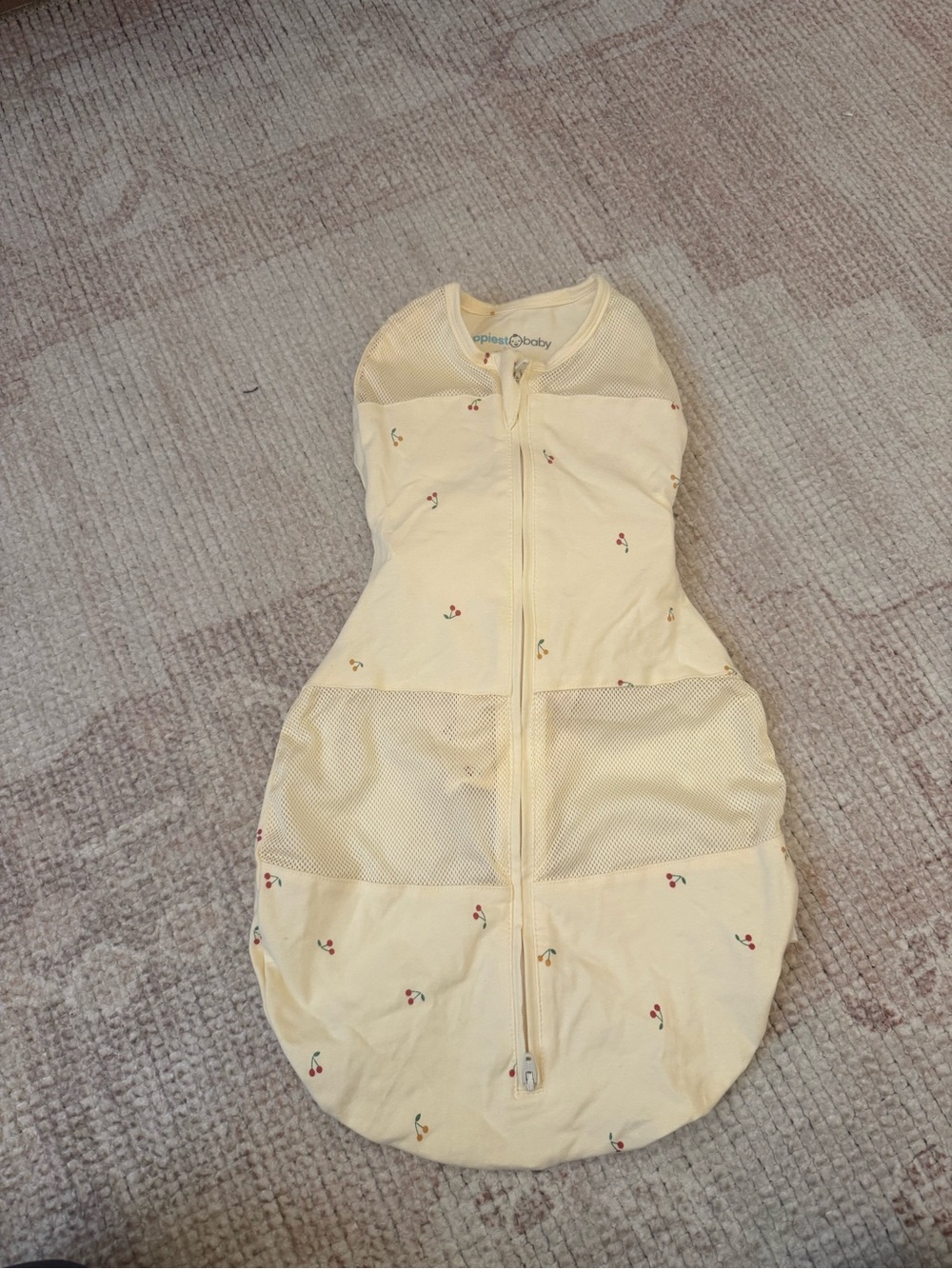 Happiest Baby Yellow Cherry Swaddle Sleepsack